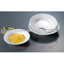 White color restaurant porcelain dinnerware JX-PB018